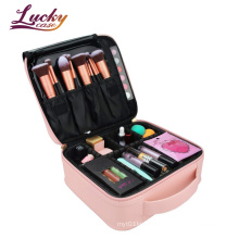 Travel Makeup Train Case Makeup Cosmetic Case Organizer Portable Artist Storage Bag with Adjustable Dividers Cosmetics Bag